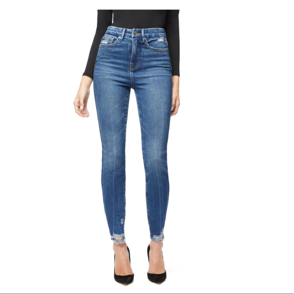 Good American GOOD CURVE SKINNY | BLUE329 size 30